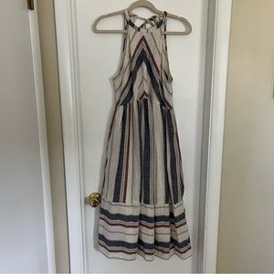 Gorgeous Red White and Blue Striped Dress